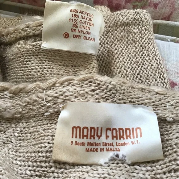 Vintage 70’s Mary Farrin Knit Dress Set 2 Piece - Picture 3 of 6